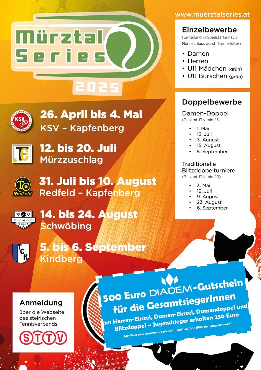 Vorbereitungen zu den TC Redfeld Mürztal Series sind voll im Laufen!